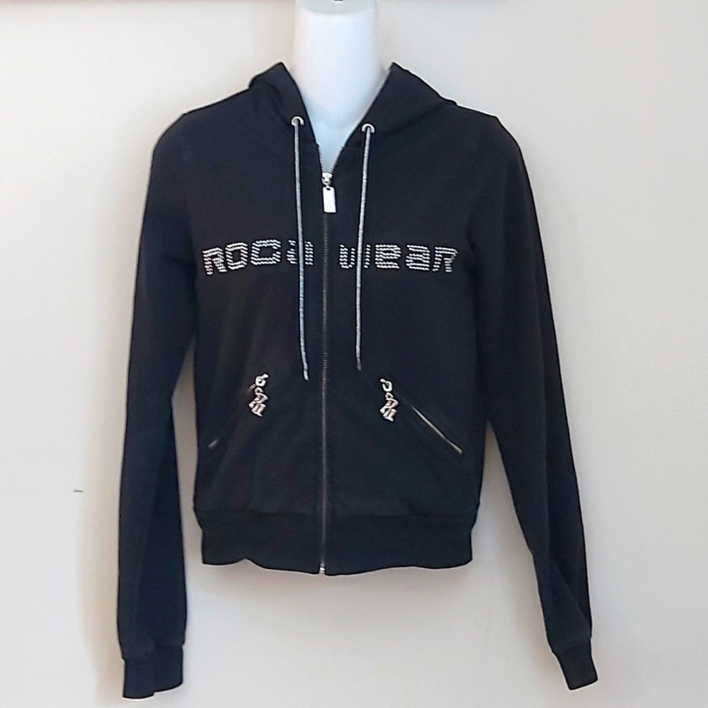 Rocawear Y2K Era Long Sleeve Zip Up Hoodie